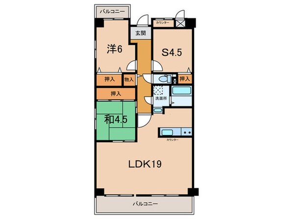 クレール西宮北口の物件間取画像